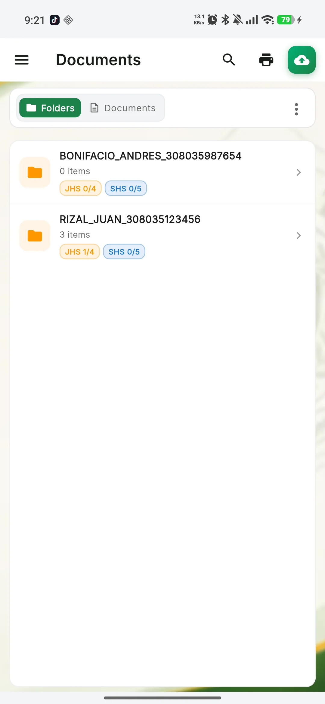 Android Documents View