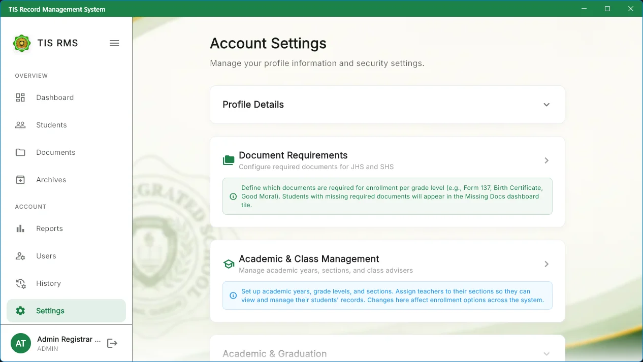 Windows Settings